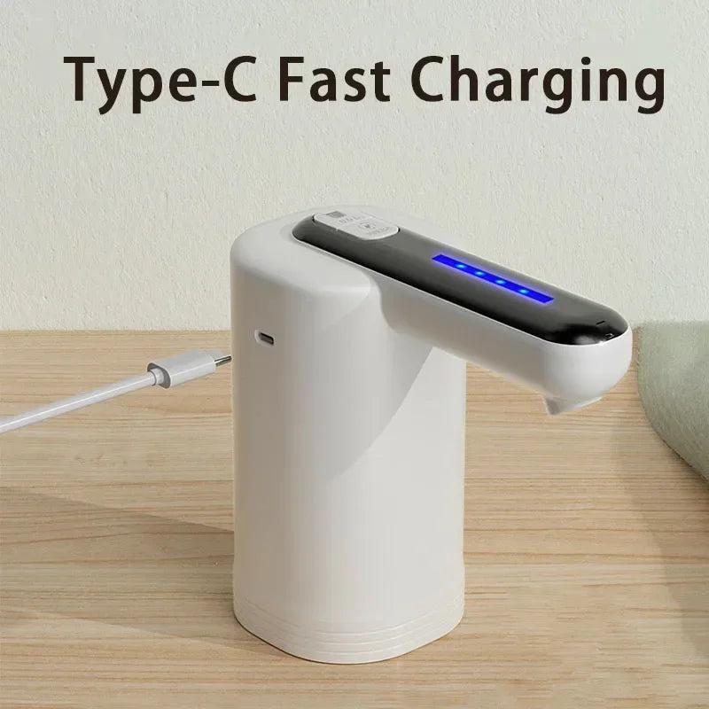 Double Pumps Powerful Automatic Water Dispenser Portable Water Gallon Bottle Switch Pump USB Charging for Home Kitchen Office Beauty World Shop