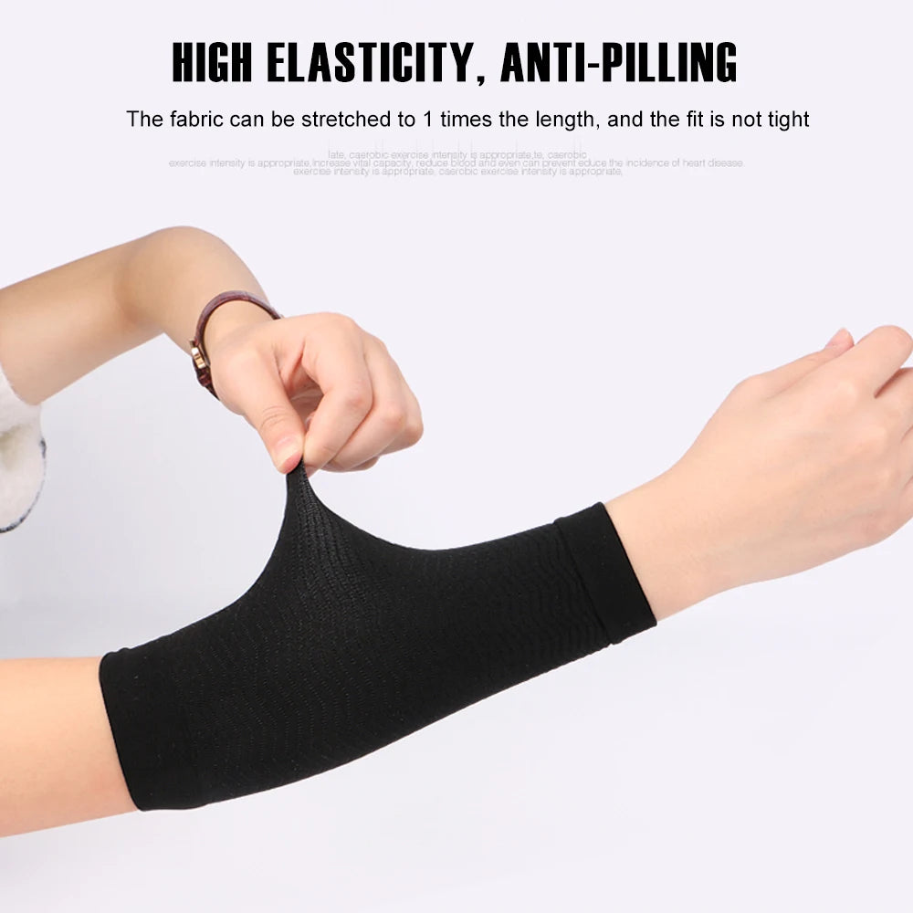1Pair Arm sSlimming Shaper Compression Wrap Sleeve Helps Lose Arms Fat,Tone up Arm Shaping Sleeves for Women,Sports  Arm Shapers Beauty World Shop