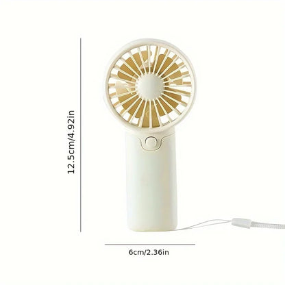 2025 Cute Mini Fan Portable Handheld Fan Lightweight Handy Fan Pocket Size Low Noise Small Electric Fan Student Gift Outdoor Fan Beauty World Shop