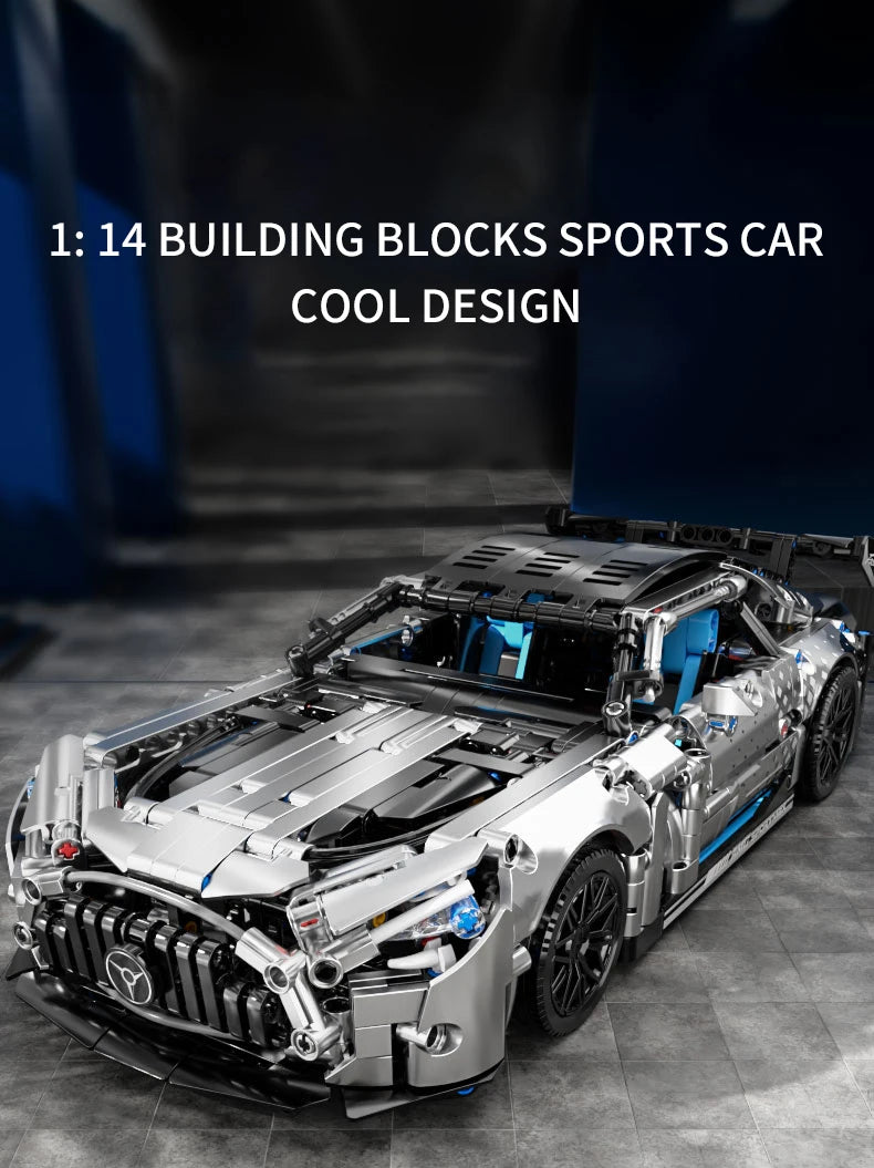 1466 PCS Racing Car Building Blocks Set, 1:14 Scale Sports Vehicle Model Kit for Adults, Toys for Boys Birthday Gifts Beauty World Shop