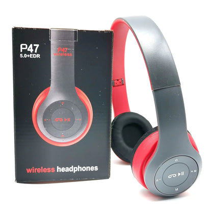 Stereo P47 Headset 5.0 Bluetooth Headset Folding Series Wireless Sports Game Headset for iPhone XiaoMi Beauty World Shop