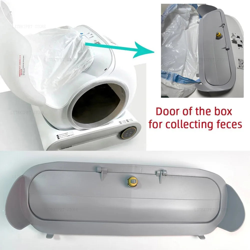 Automatic Cat Litter Box Accessories Bin Door Collecting Feces Bottom Capsule Garbage Bag for Cat Toilet Litter Box Beauty World Shop