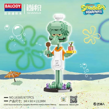 Anime SpongeBob SquarePants Micro particles Block City  Patrick Star Squidward Building Blocks Kids Toys Birthday Gifts Beauty World Shop