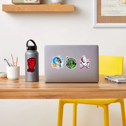 100 Rock And Roll Music Band Stickers Punk Graffiti Stickers For Laptop Guitar Helmet Luggage Decal Golden Memory Stickers Store Beauty World Shop