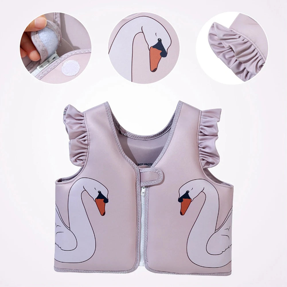 Kids Swim Vest Swim Trainer Vest Cute Swimming Aid Buoyancy Clothing Cartoon Floaties Swimsuit Buoyancy Swimwear for Boys Girls Beauty World Shop