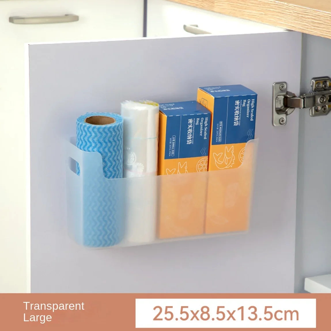 Non Perforated Cling Film Rack Inside Cabinet Wall Shelf Shelves Spice Rack Dish Drying Rack Cabinet Door Organiser for Kitchen Beauty World Shop