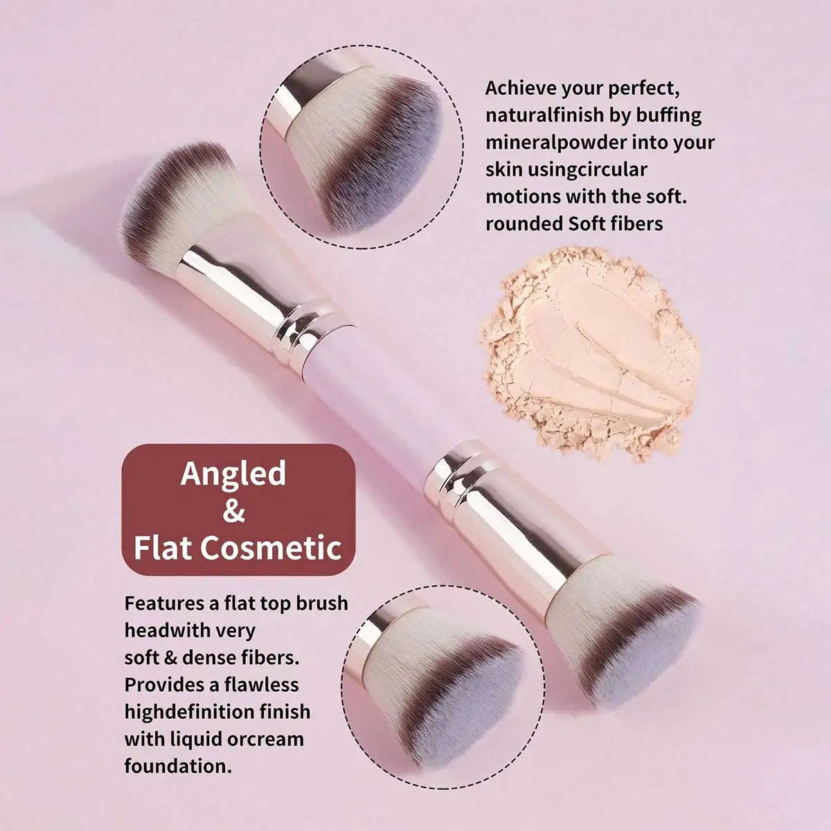 4pcs Basic Makeup Brushes Set With Box Dual-ended Foundations Powder Blush Details for Eyeshadow Brushes Beginner Travel Beauty World Shop