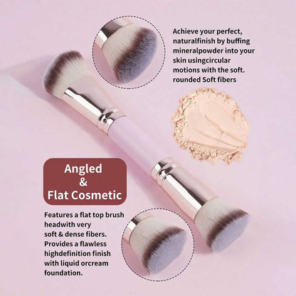 4pcs Basic Makeup Brushes Set With Box Dual-ended Foundations Powder Blush Details for Eyeshadow Brushes Beginner Travel Beauty World Shop