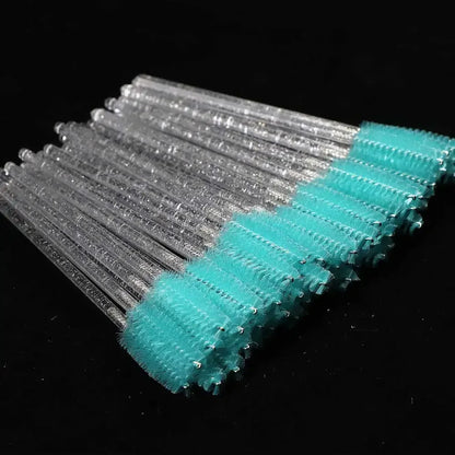 Disposable Crystal Eyelashes Brush Comb 50Pcs Eye Lashes Extension Mascara Wands Makeup Professional Makeup Beauty Tool Beauty World Shop