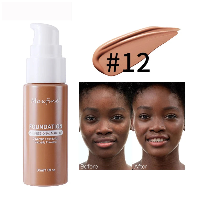 Liquid Foundation Effective Concealer Waterproof Sweat-resistant Makeup Professional Cosmetics Beauty World Shop