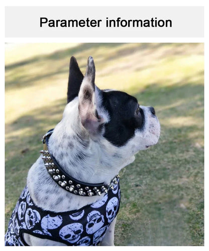 Adjustable Leather Pet Dog collar Neck Strap Supplies PU Leather Punk Rivet Spiked Dog Collar Pet Collars For Small Dog Cat Beauty World Shop