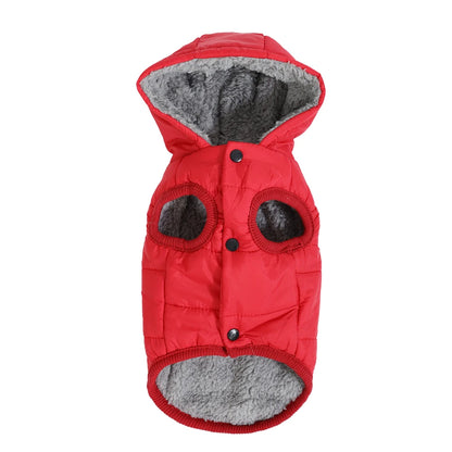 Warm Fleece Dog Coat Hoodie For Small Medium Dogs Winter Puppy Clothes Jacket With D-ring Thick Cozy Pug Dachshund Parka Costume Beauty World Shop