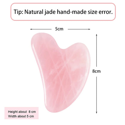 Natural Stone GuaSha Jade Facial Beauty Scraping Massage Tools Firm Skin Care Face Gua Sha SPA Physical Therapy Gue Che Roller Beauty World Shop