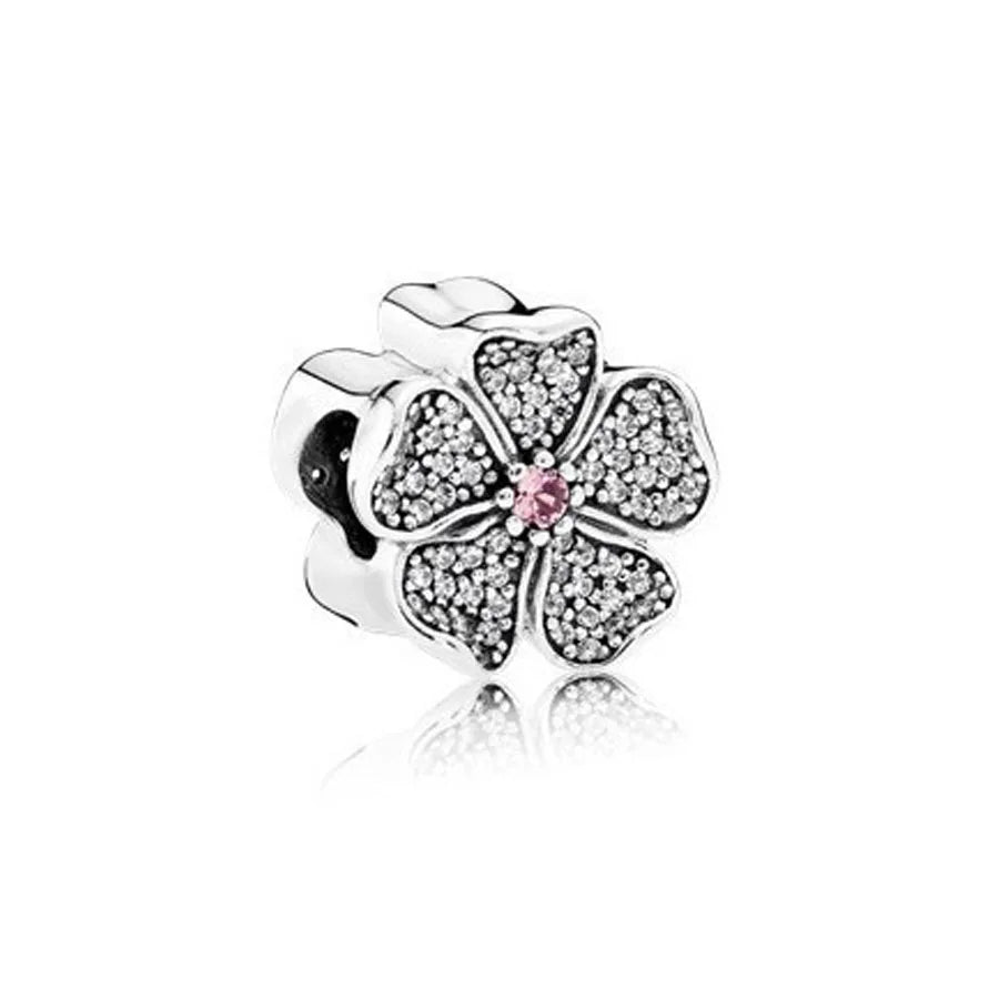 2025 New S925 Silver Spring Ball Bear Cross Pendant Suitable for Original Bracelets DIY Accessories Women's Charm Jewelry Gifts Beauty World Shop
