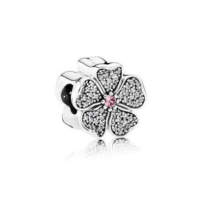 2025 New S925 Silver Spring Ball Bear Cross Pendant Suitable for Original Bracelets DIY Accessories Women's Charm Jewelry Gifts Beauty World Shop