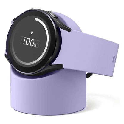 Compatible with Samsung Galaxy Watch 7 6 5 Charger Stand 40 44 46mm Galaxy Watch 5Pro Charger silicone Stand Charging base Beauty World Shop
