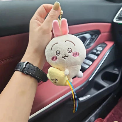 Chiikawa Plush Doll Pendant Star Hugging Series Hachiware USAGI Cute Cartoon Keychain Hanging Keychain Plush Doll Accessories Beauty World Shop