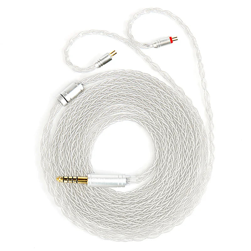 KBEAR ST12plus Earphone Cable 2m 8 Core 4N OFC Silver-plated Upgraded Cable 3.5/4.4mm MMCX/0.78mm 2Pin for CCZ KB03 KS1 Beauty World Shop