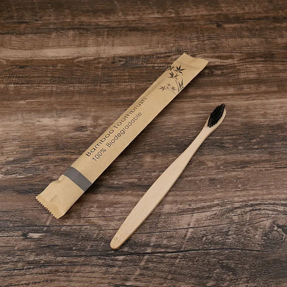 Bamboo Toothbrushes 8/12Pcs Eco Friendly Resuable Toothbrush Adult Wooden Soft Tooth Brush Cconvenient Beauty World Shop