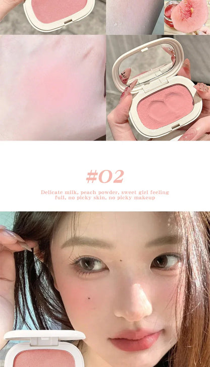 Phantom Bear Single-Color Blush Cream — Mochi Texture, Powder-Free Formula, Low-Saturation, Long-Lasting Natural Matte Finish Beauty Trend Shop