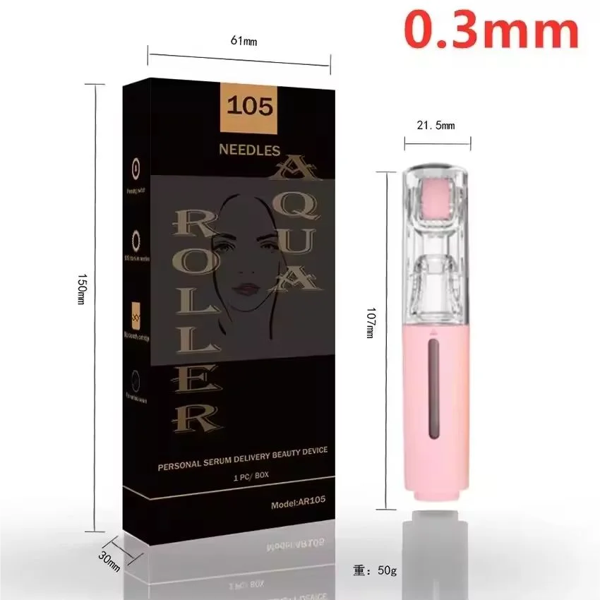 105 Pins Derma Needl Roller Beard Growth Beard Hair Growth 0.2mm/0.25mm/0.3mm Titanium Needle Beautify Lip Treatment Skin Care Beauty World Shop