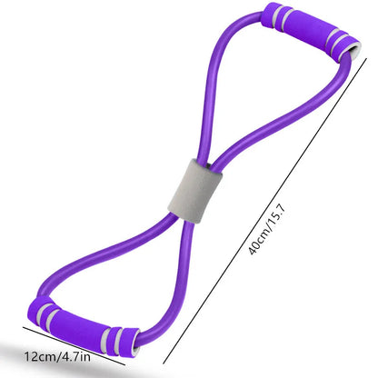 Resistance Band Set 4 Tubes Elastic Pull Rope Pedal Sit-up Resistance Band Expander Tension Rope for Fitness Slimming Training Beauty World Shop