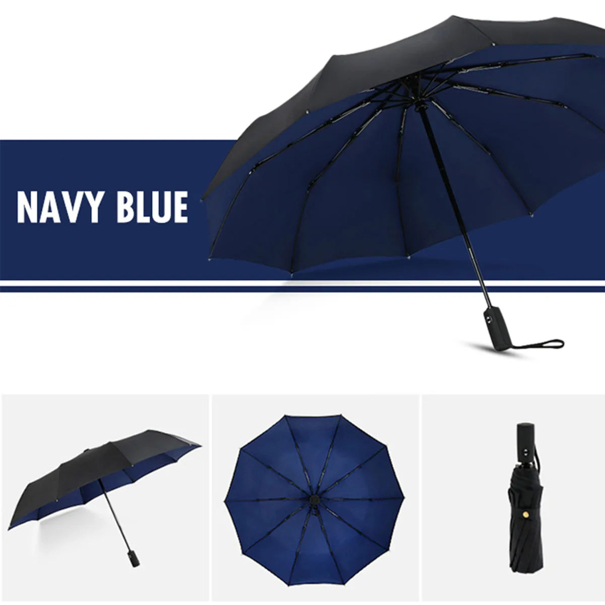 Windproof Double Layer Fully Automatic Resistant Umbrella Beauty World Shop