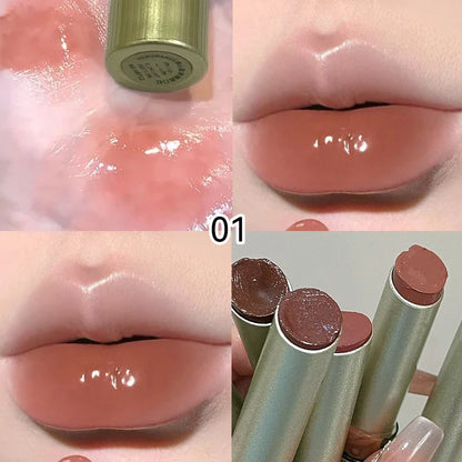 HERORANGE Heart-Shaped Moisturizing Lipstick: Mirror-Like Shine with Hydrating Formula - Natural Look for a Dewy, Radiant Finish Beauty Trend Shop
