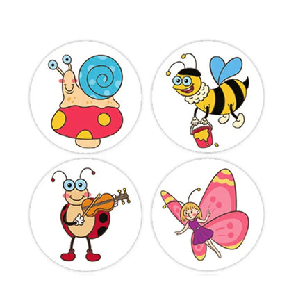 100-500pcs Cartoon Animal Stickers Teacher Reward Stickers for Kids, Party Decoration Sticker for School Classroom Home Beauty World Shop