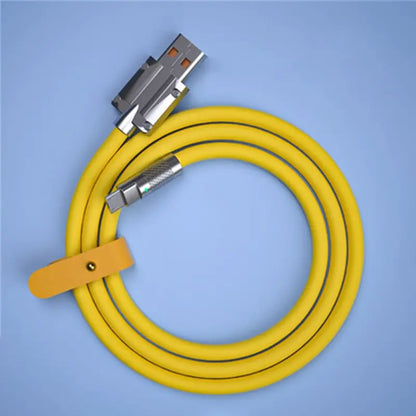 120W 6A TypeC Super Fast Charge Liquid Silicone Cable Quick Charge USB Cable For Xiaomi Huawei Samsung Pixel USB Bold Data Line Beauty World Shop