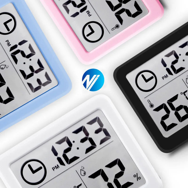 Digital Clock Desk Clock with Temperature Humidity  Wall Clocks for  Home Kitchen Office Desk Decorations NIDITON Beauty World Shop
