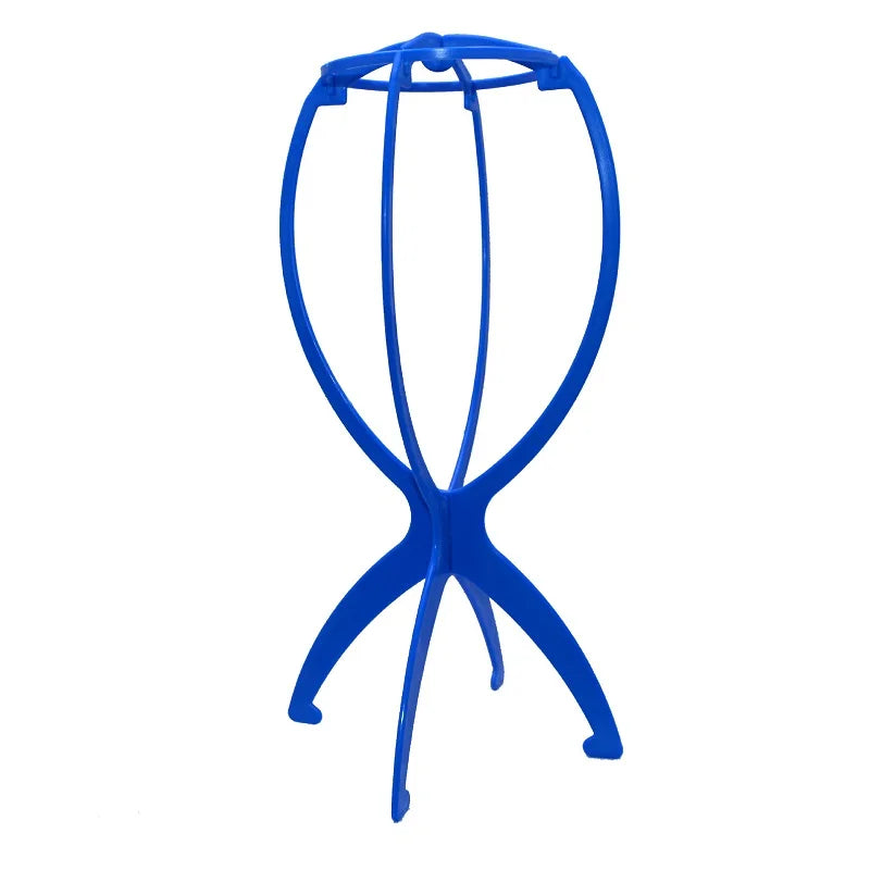 1PCS Folding Wig Stand Holder Plastic Adjustable Portable Hat Display Stand Durable Mannequin Dummy Head Plastic Beauty World Shop