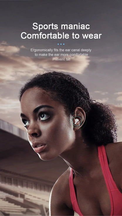 Original A6S TWS Headset Wireless Earphones Bluetooth Headphones Sport Stereo Fone Bluetooth Earbuds for Xiaomi Huawei iPhone Beauty Fashion