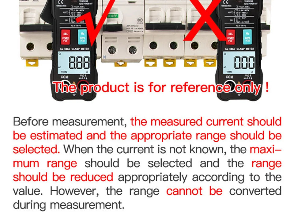 ANENG ST180 AC Current Clamp Meter  Digital 4000 Counts Multimeter Ammeter Voltage Tester Car Amp Hz Capacitance NCV Ohm Tool Beauty World Shop