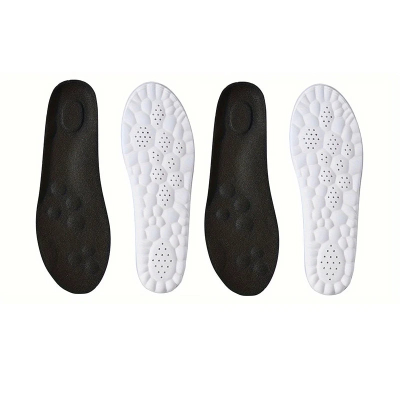 1Pair/2Pairs/4Pairs High Elasticity Latex Sport Insoles Soft Shoe Pads Arch Support Orthotic Insoles Breathable Deodorant Insole Beauty World Shop