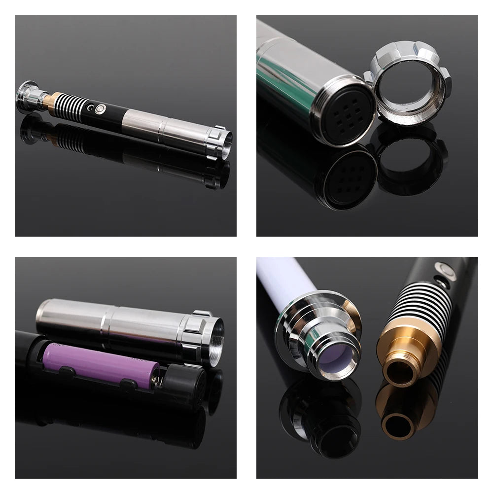 Luke RGB 16 Color Variable Metal Handle Lightsaber With Hitting Sound Effect FX Duel Lightsaber Metal Aluminum Handle Lightsaber Beauty World Shop