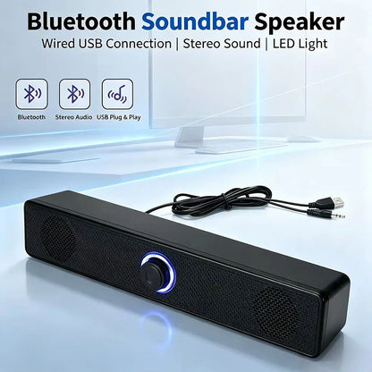 Wired Wireless Bluetooth Speaker Sound Box Bar Soundbar Computer PC TV Laptop Desktop Music Portable Caixa De Som Audio System Beauty World Shop