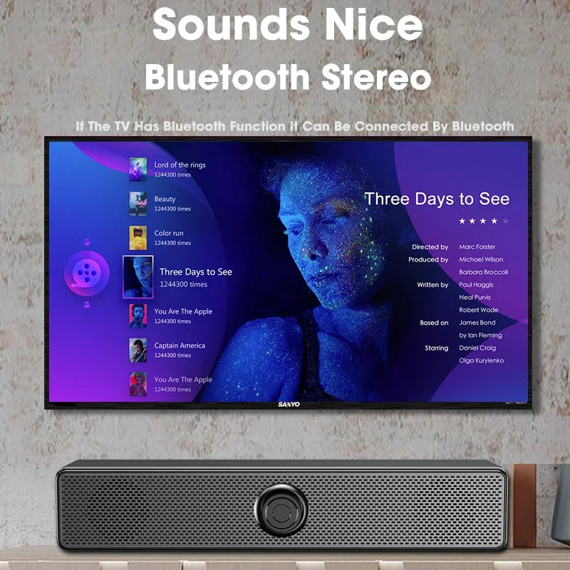 Wired Wireless Bluetooth Speaker Sound Box Bar Soundbar Computer PC TV Laptop Desktop Music Portable Caixa De Som Audio System Beauty World Shop