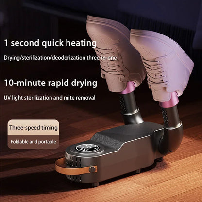 Intelligent Shoe Dryer Purple Light Deodorizing Portable Foldable Dryer Timer Autumn Winter Home Electric Foot Boot Dryer 2026 Beauty World Shop