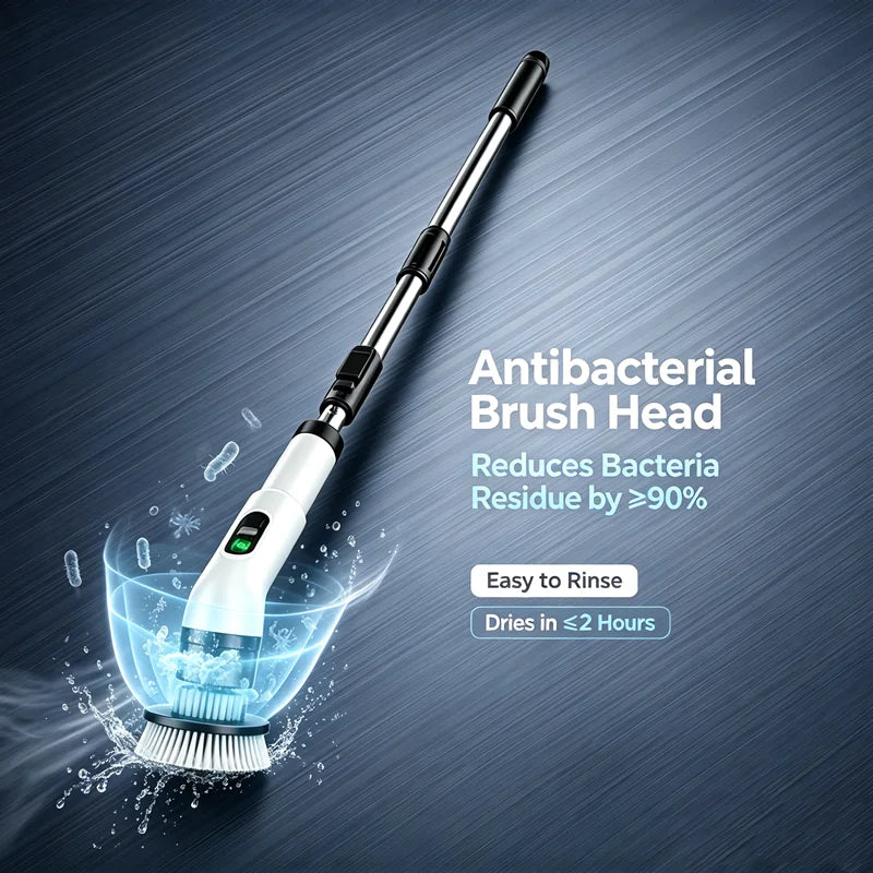 Cordless Household Spin Scrubber Kitchen Gadgets Hair Brushes Bathroom Broom Toilet  Multipurpose Cleaning Brush  Electric Mops Beauty World Shop