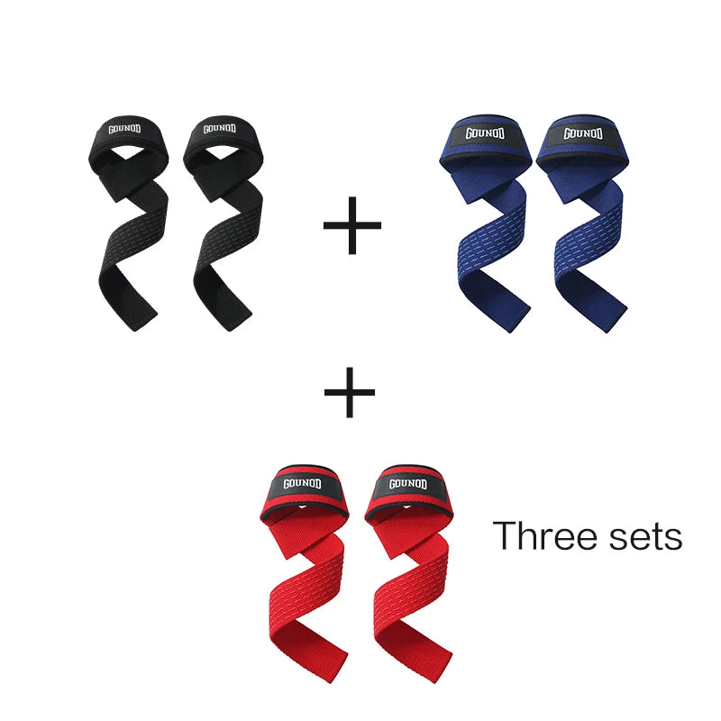 2PC/4PC/3PAIR Weightlifting Straps Anti-Slip Silicone Lifting Wrist Straps Strength Training Deadlifts Crossfit Hand Grips Wrist Beauty World Shop