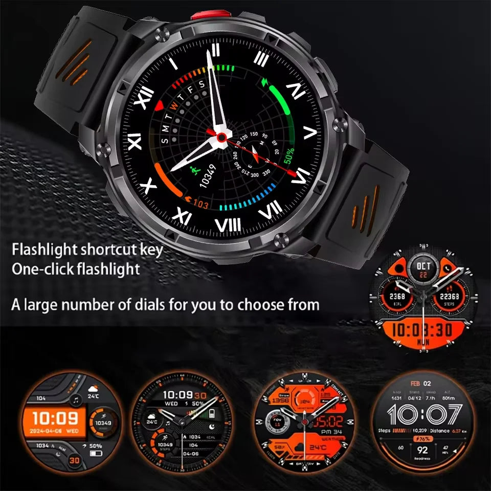 2026 New T-Rex3 Pro GPS Tracker 1100mAh Smartwatch Men 120-Day Standby Clock Rugged Outdoor Sport 10ATM Waterproof Call Watches Beauty World Shop