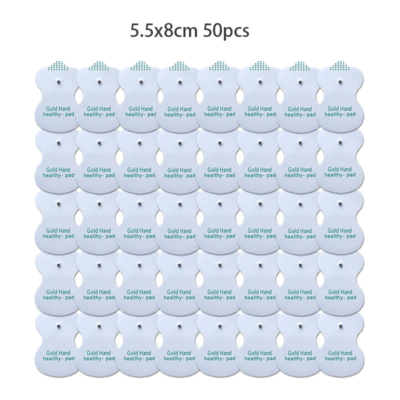 Button Electrode Pads Reusable Massage Patch for Tens Electrodes Massage 3.5mm Plug Body Massager Accessories Beauty World Shop