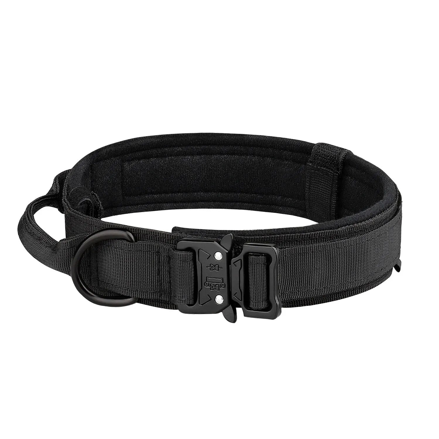 Pet Products Outdoor Tactical Dog Collar Metal Buckle Breathability Nylon Collar Medium and Large Dog Training Neck Collar Dog Beauty World Shop