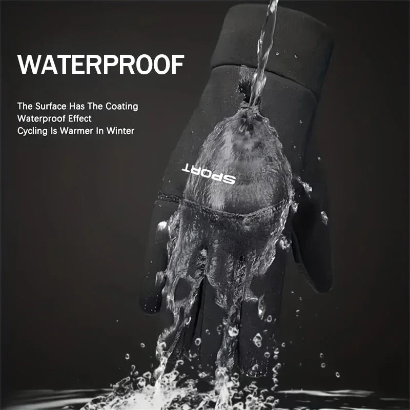 Winter Warm Gloves Touch Screen Windproof Cold-proof Cycling Gloves, Men's Women's Running, Hiking Skiing Gloves Beauty World Shop