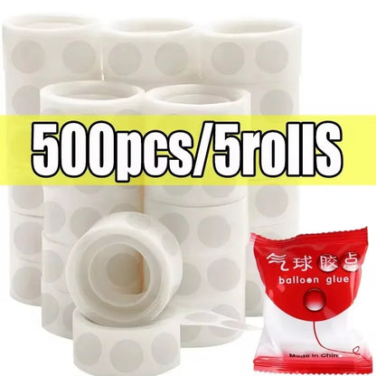 Double Sided Clear Sticky Point Tape Balloon Glue Dot Adhesive Birthday Wedding Party Balloons Glue Sticker Photoes Stand Arch Beauty World Shop