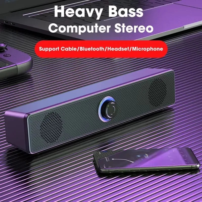 Wired Wireless Bluetooth Speaker Sound Box Bar Soundbar Computer PC TV Laptop Desktop Music Portable Caixa De Som Audio System Beauty World Shop