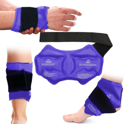 Ankle Brace Ice Pack Wrap For Sport Injuires Hot & Cold Compress Use Large Reusable Gel Cold Pack Ankle Support Beauty Trend Shop
