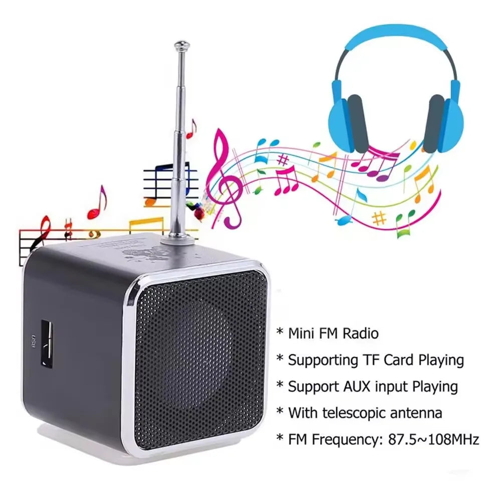 Mini Bluetooth Speaker Radio FM Portable Mp3 Player Wireless Small Sound Box Music Blootooth Bocina Caixa De Som Coluna Column Beauty World Shop