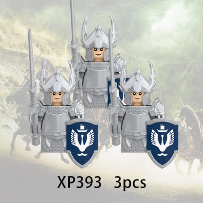 3pcs Lord Rings Elves Orcs Army Dwarf Rohan Mini Action Toy Figures Building Blocks Assembly Toys for Kids Birthday Gift Beauty World Shop
